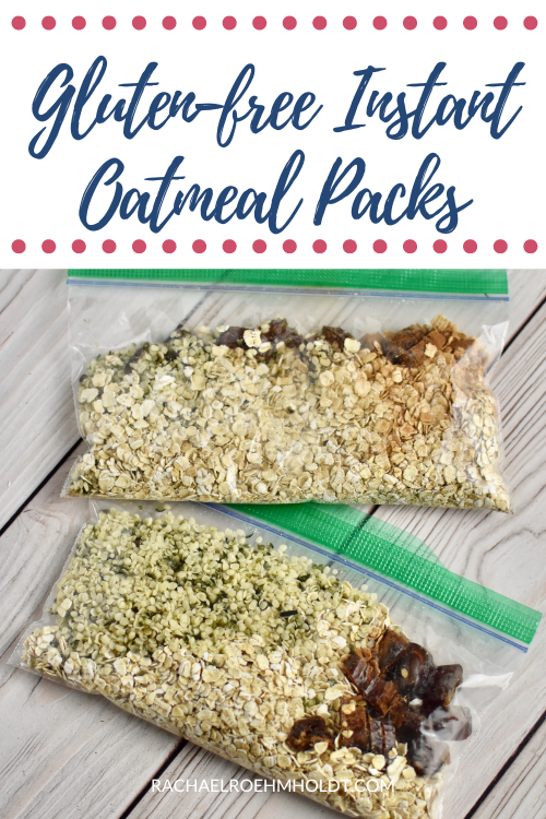 Gluten-free Instant Oatmeal Packs