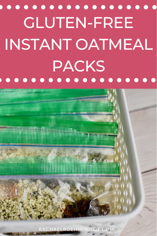 Gluten-free Instant Oatmeal Packs