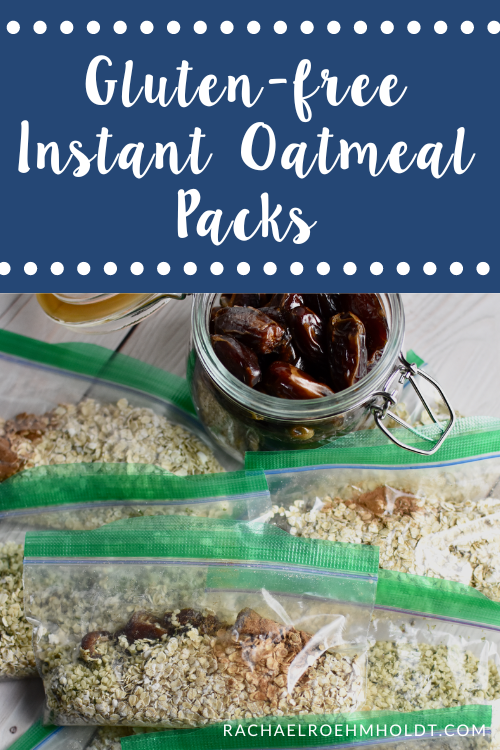 Gluten-free Instant Oatmeal Packs