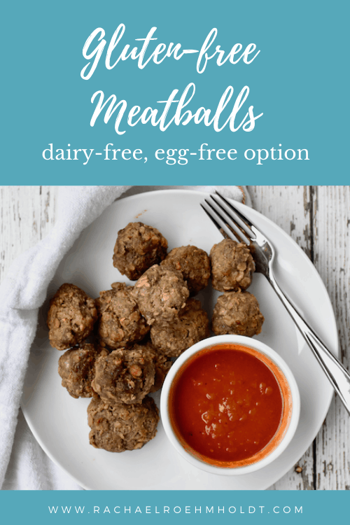 Gluten free Meatballs - dairy-free, egg-free option