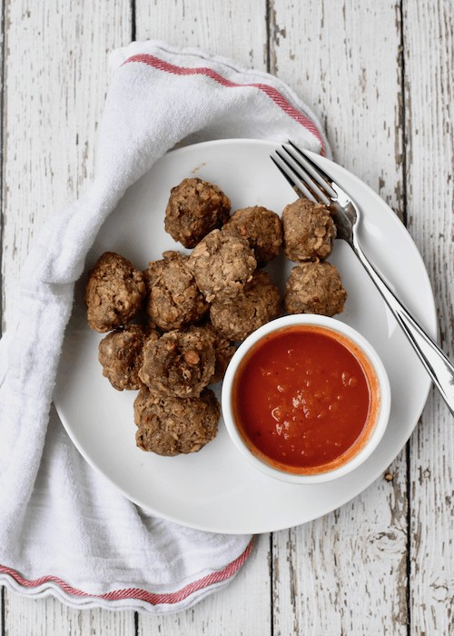 Gluten free Meatballs - dairy-free, egg-free option