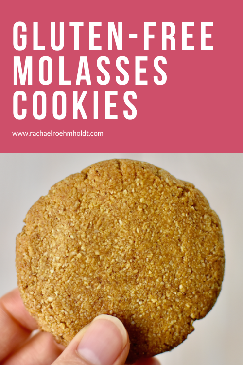 Gluten-free Molasses Cookies (dairy-free, egg-free)