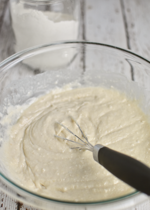 Gluten-free Pancakes: Make the gluten-free vegan pancake batter