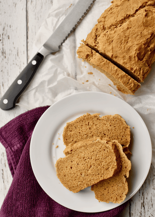 Gluten free Pumpkin Bread - dairy-free, vegan option