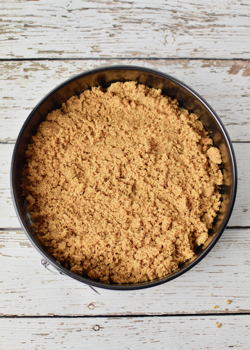 Gluten-free Pumpkin Cheesecake - prepping graham cracker crust