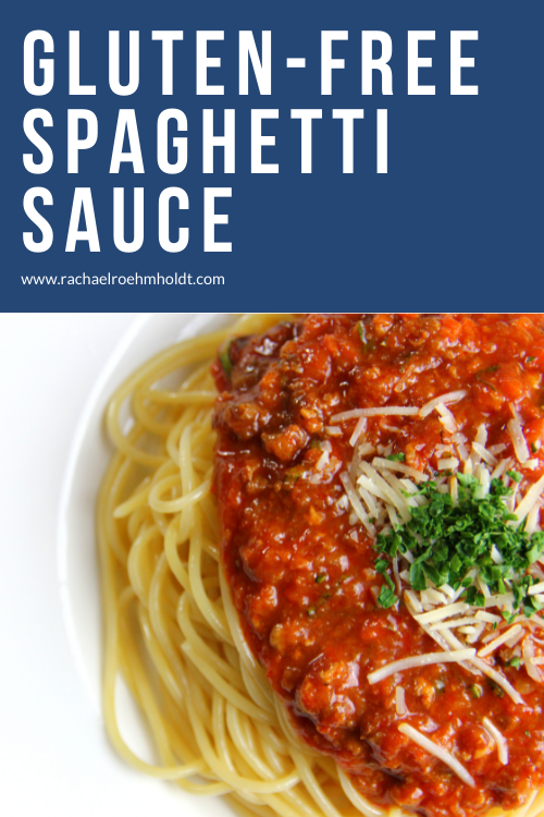 Gluten-free Spaghetti Sauce