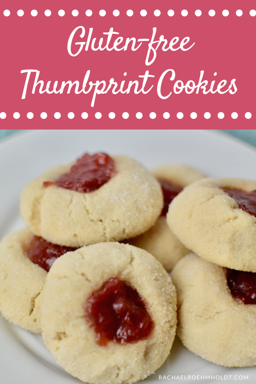 Gluten free Thumbprint Cookies - Dairy-free, Vegan