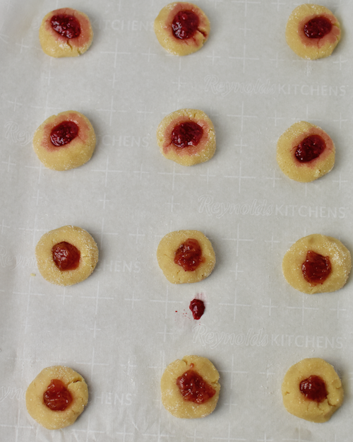 Gluten-free Thumbprint Cookies - Ready for the oven