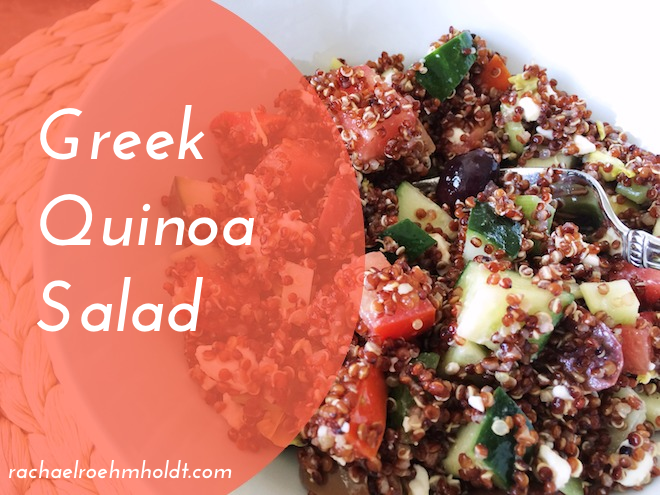 Greek Quinoa Salad | RachaelRoehmholdt.com