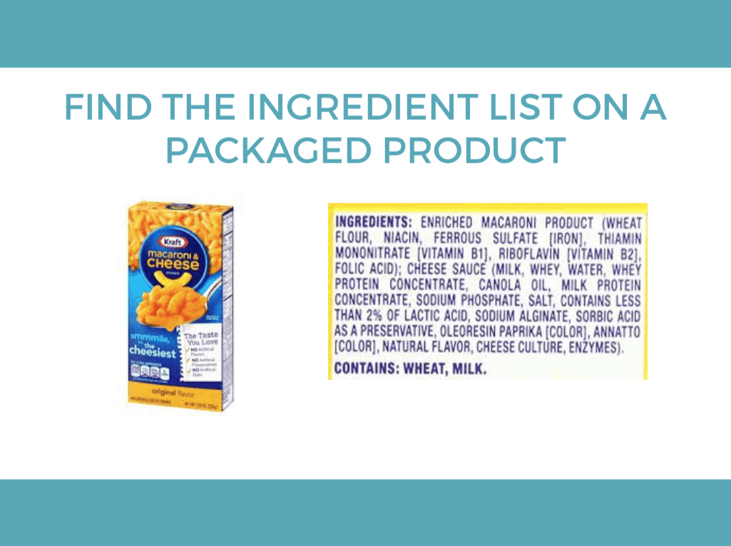 How to Read Ingredient Lists: Find the Ingredient List on the Packaged Product