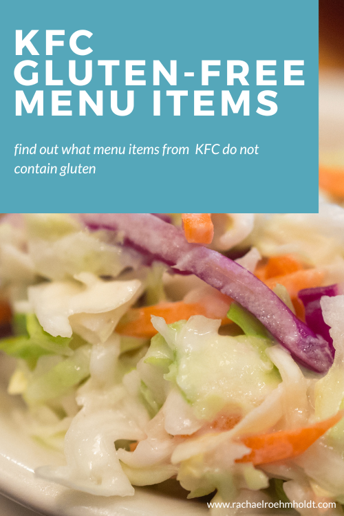 KFC Gluten-free Menu Items