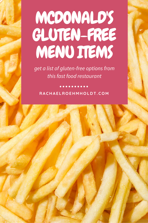 McDonald's Gluten-free Menu Items