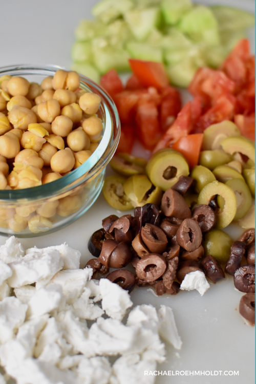 Mediterranean Quinoa Bowls Ingredients