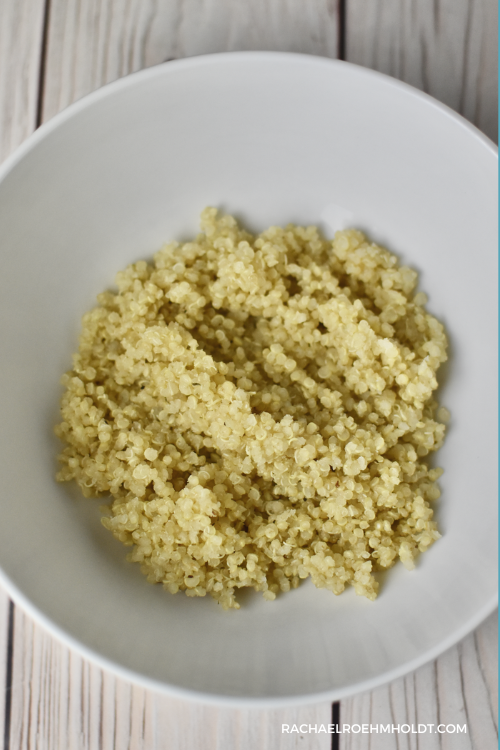 Mediterranean Quinoa Bowls - build the base