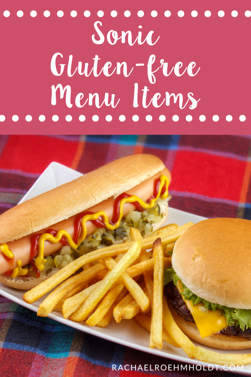 Sonic Gluten-free Menu Items