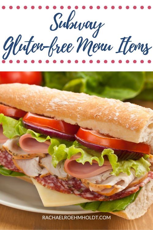 Subway Gluten-free Menu Items