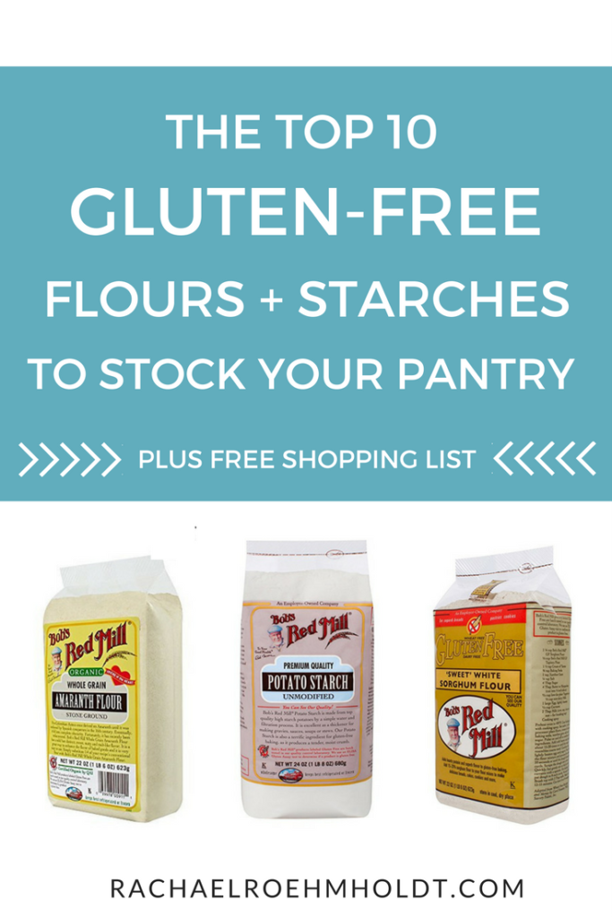 If you're just getting started with gluten-free baking recipes, you might wonder what flours you really need to have on hand. Do you need a million or just one all-purpose flour blend? Click through to read the top 10 flours and starches you'll need to keep your gluten-free pantry stocked.