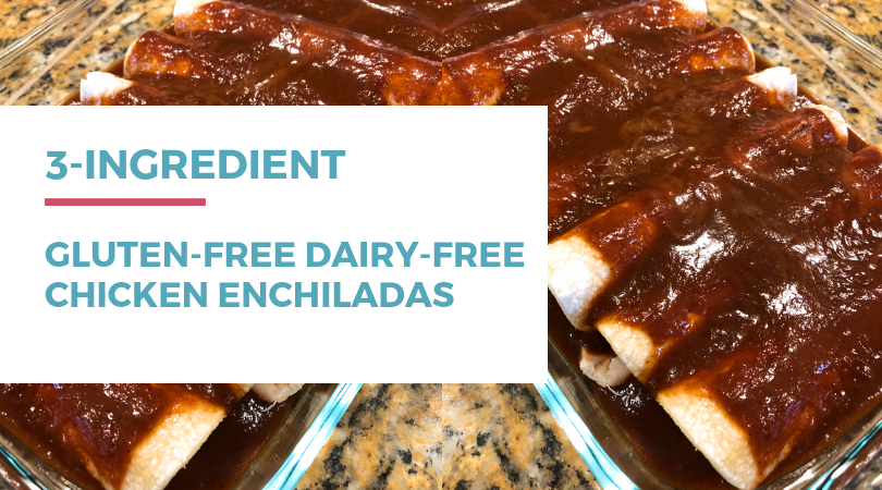 3-ingredient gluten-free dairy-free Chicken Enchiladas