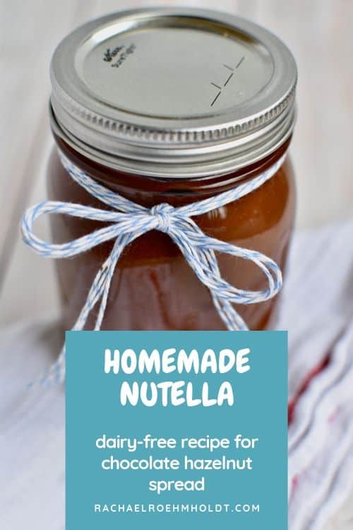 Homemade Nutella: dairy-free recipe