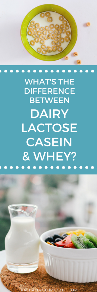 What's the difference between dairy, lactose, casein, and whey? Click through to find out on RachaelRoehmholdt.com