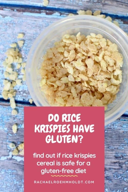 Do Rice Krispies have gluten? Find out if rice krispies cereal is safe for a gluten-free diet