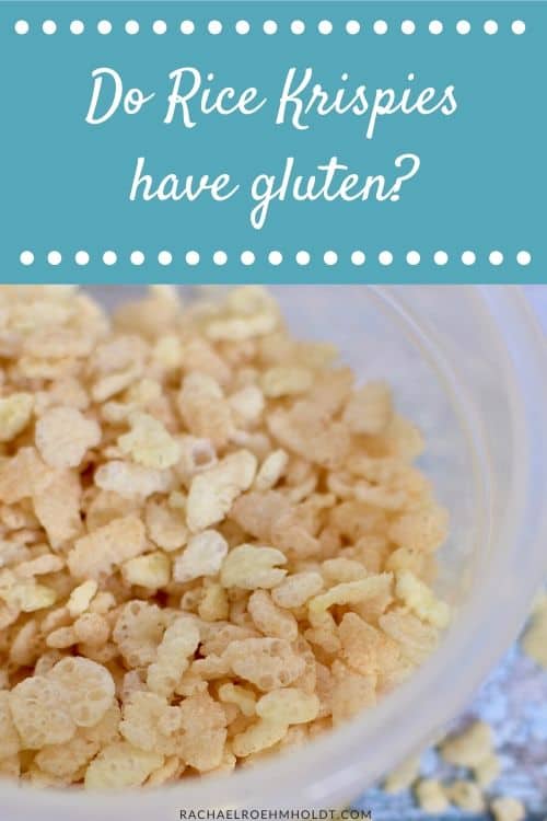 Do Rice Krispies have gluten?
