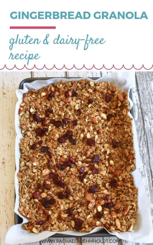 Gluten-free Dairy-free Gingerbread Granola