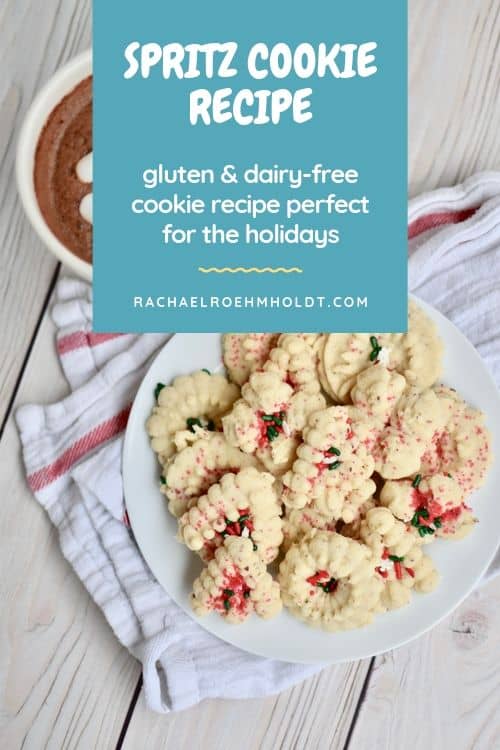 Gluten and Dairy-free Spritz Cookies with an Egg-free and Vegan Option