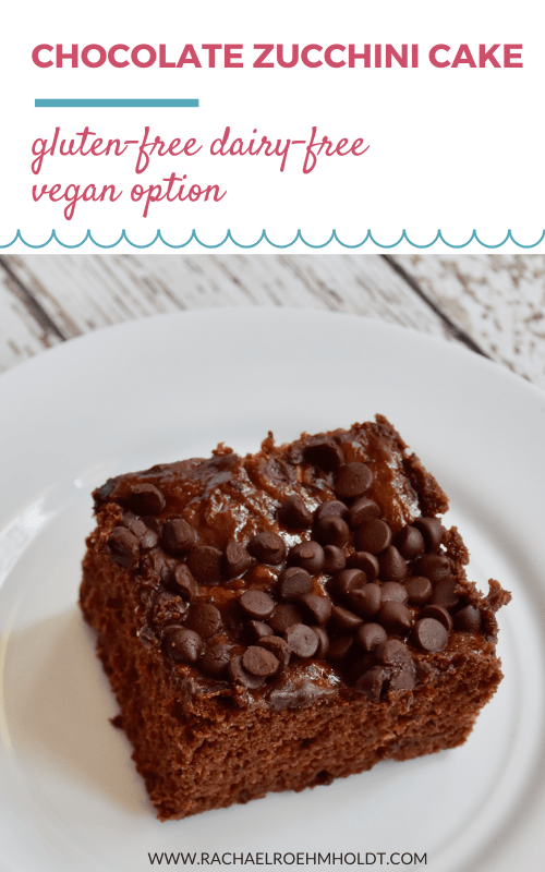 Dairy & Gluten-free Chocolate Zucchini Cake