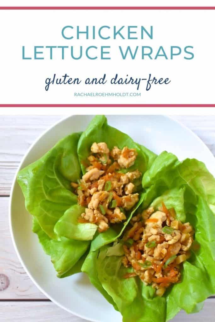 Chicken lettuce wraps - gluten and dairy-free
