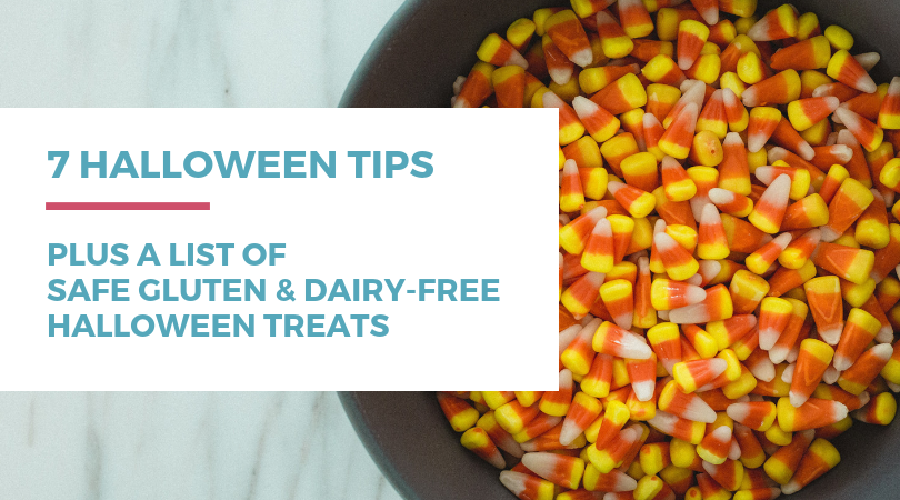 7 Halloween Tips plus a list of safe gluten-free dairy-free Halloween treats