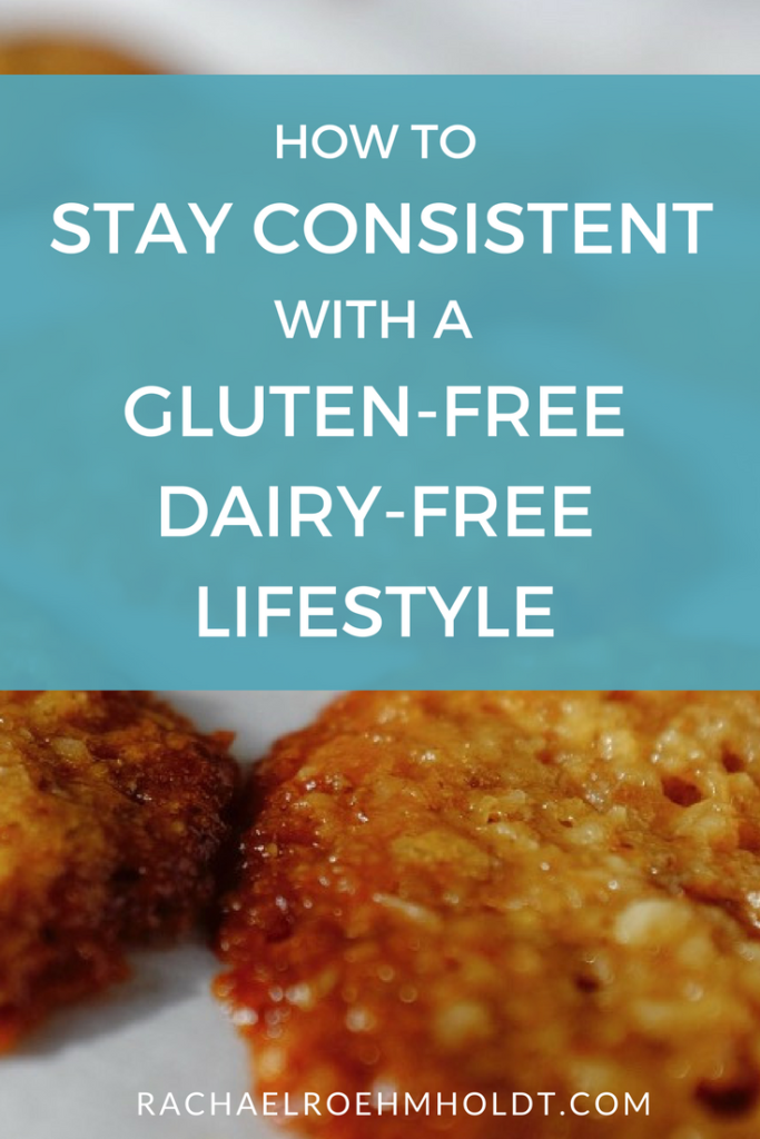 Are you trying to take on a gluten-free dairy-free diet and lifestyle this year? It's tough to stay consistent and motivated - Click through to learn my top 5 tips for keeping on track with keeping the gluten and dairy out of your life!