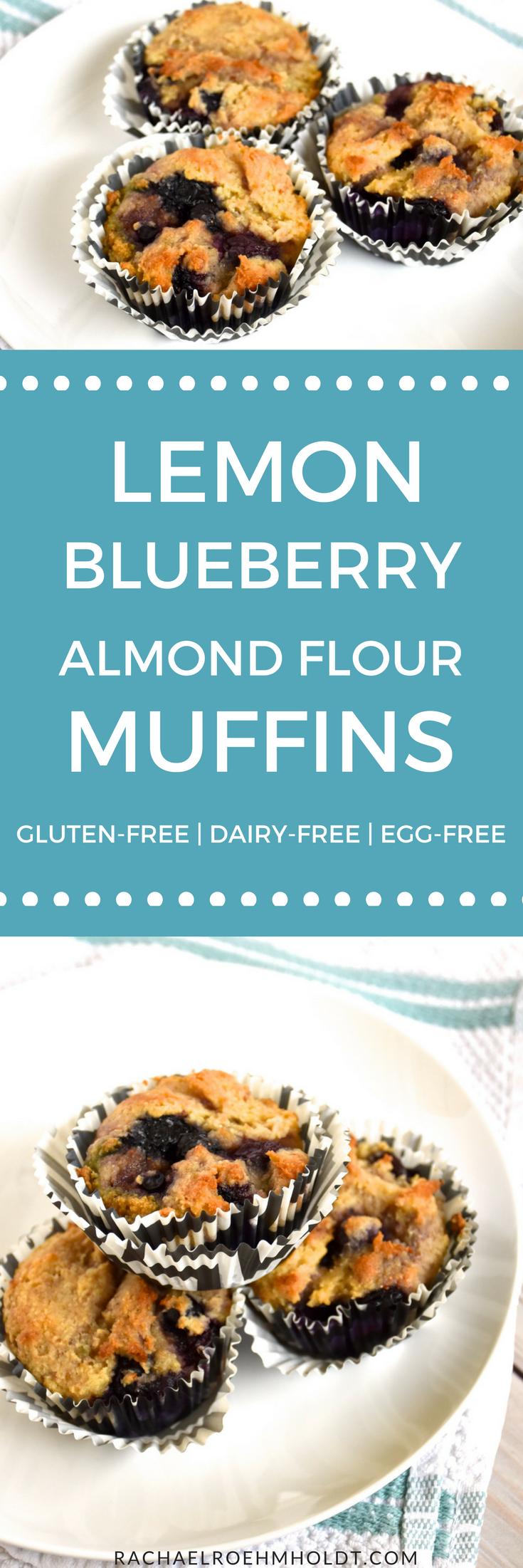 Lemon Blueberry Almond Flour Muffins