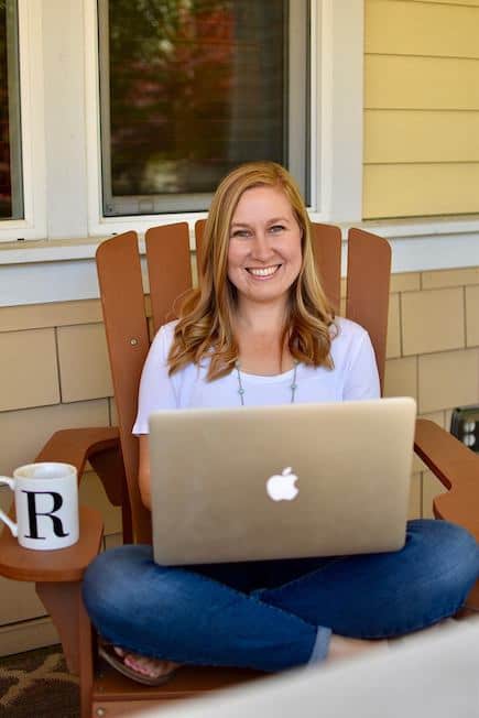 Rachael Roehmholdt Sitting in Chair Smiling