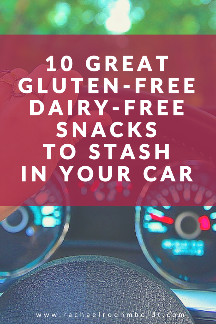 10 Great Gluten-free Dairy-free Snacks To Stash In Your Car or Purse | RachaelRoehmholdt.com