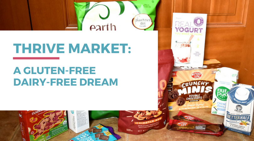 Thrive Market has a variety of gluten-free dairy-free foods and health items. Click through for more details.