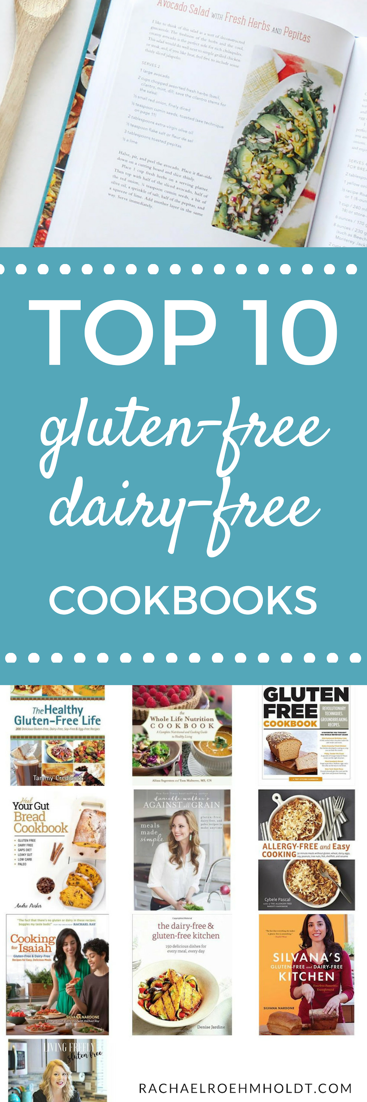 If you eat a gluten-free dairy-free diet, you're going to love these 10 cookbooks. With so many options, you're bound to find some amazing recipe inspiration to help you stick with this diet for the short and long-term.