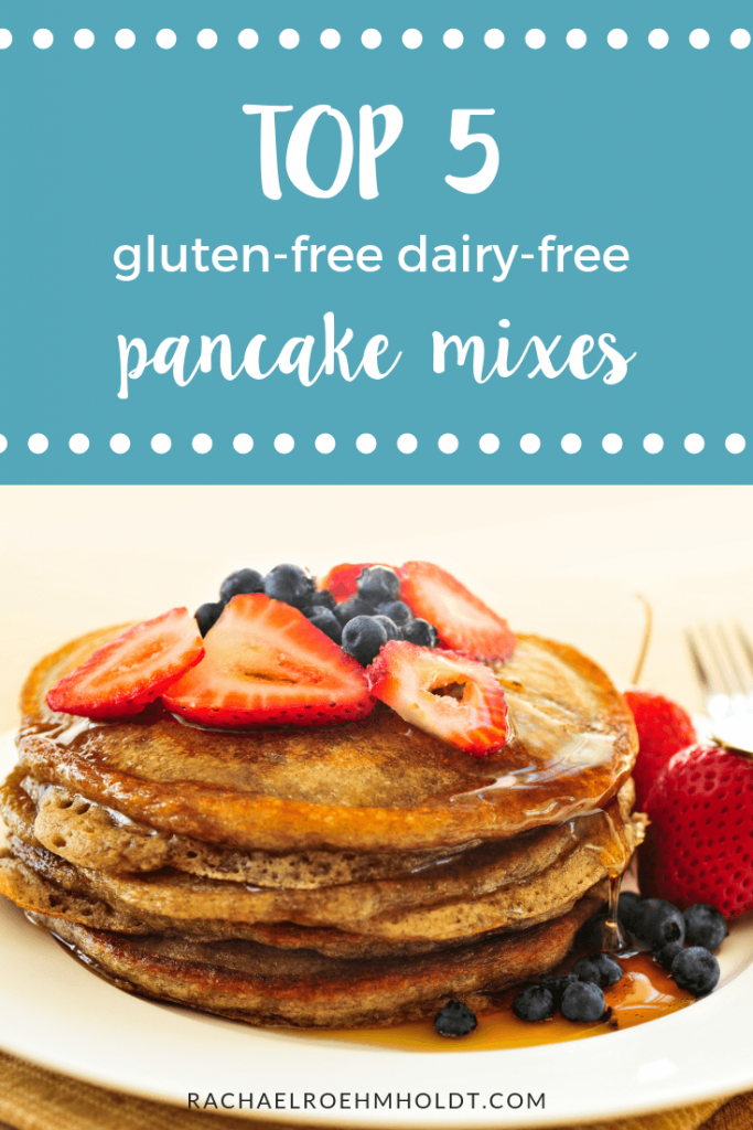 Top 5 Gluten-free Dairy-free pancake mixes. Try one of these tried and true options so you never have to go without pancakes on a gluten-free dairy-free diet again!